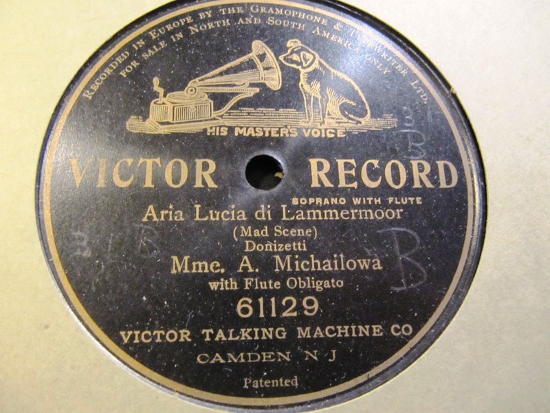1905 Russian G&T Marie Michailowa SEMENOV FLUTE Lucia Di Lammermoor MAD SCENE 78