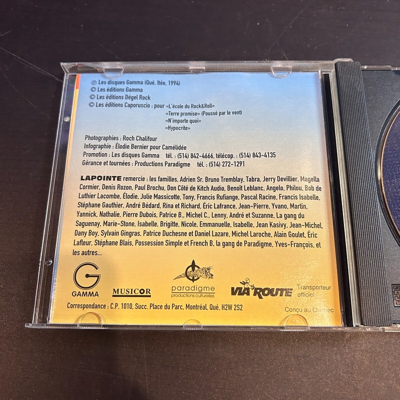 Eric Lapointe Obsession CD 1994 Quebec Rock French Canada OOP Tristar gallery
