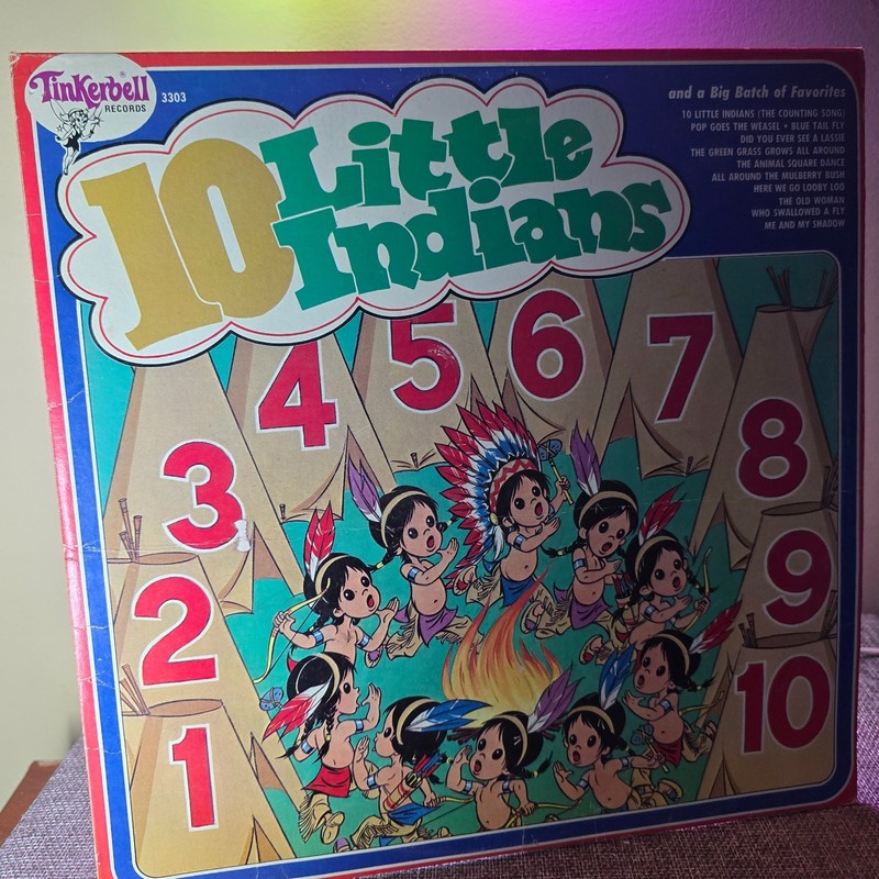 Various–10 Little Indians–1970s Tinkerbell–3303 Vinyl Record LP