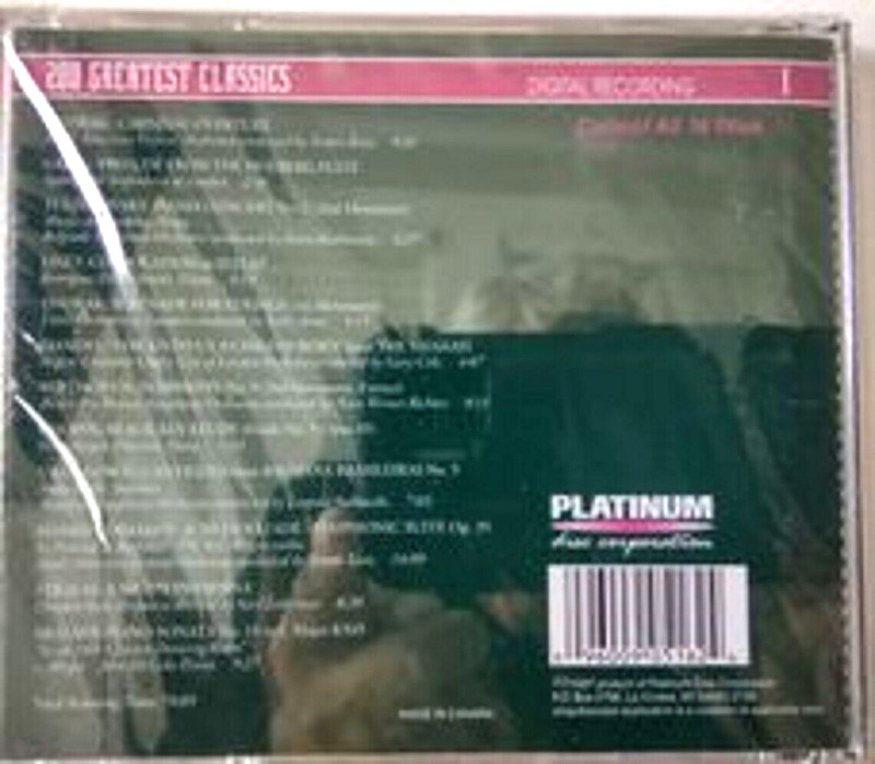 Sounds Of Excellence 200 Greatest Classics Volume 1 Platinum CD 1997 Sealed gallery