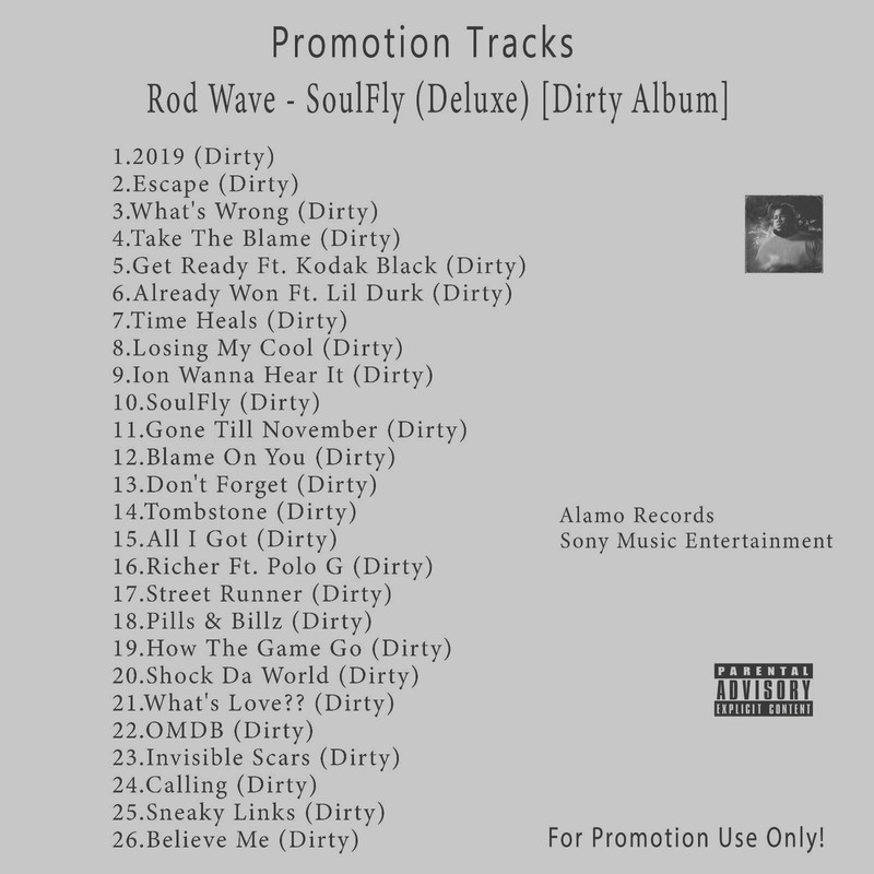 Rap/Hip-Hop, R&B/Soul.. White CD. Rod Wave – SoulFly (Deluxe) [Dirty Album]