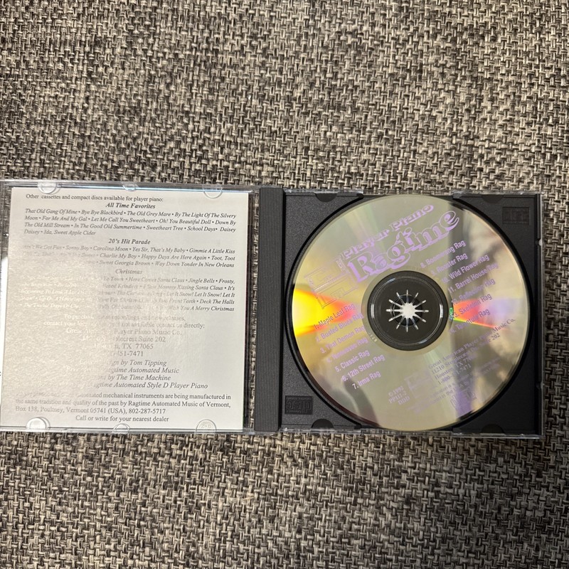 Player Piano Ragtime CD *RARE* 1992 Great American Player Piano Music gallery