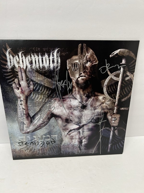 Behemoth – Demigod COVER SIGNED ✍️ Coke Bottle Green Colored Vinyl LP NEW