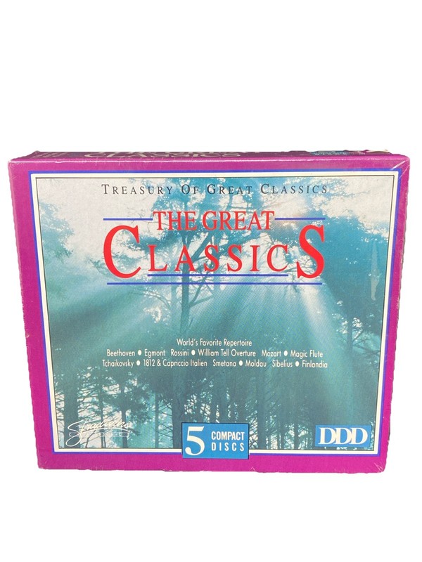 The Great Classics 5 CD’s Treasury Of Great Classics New Sealed