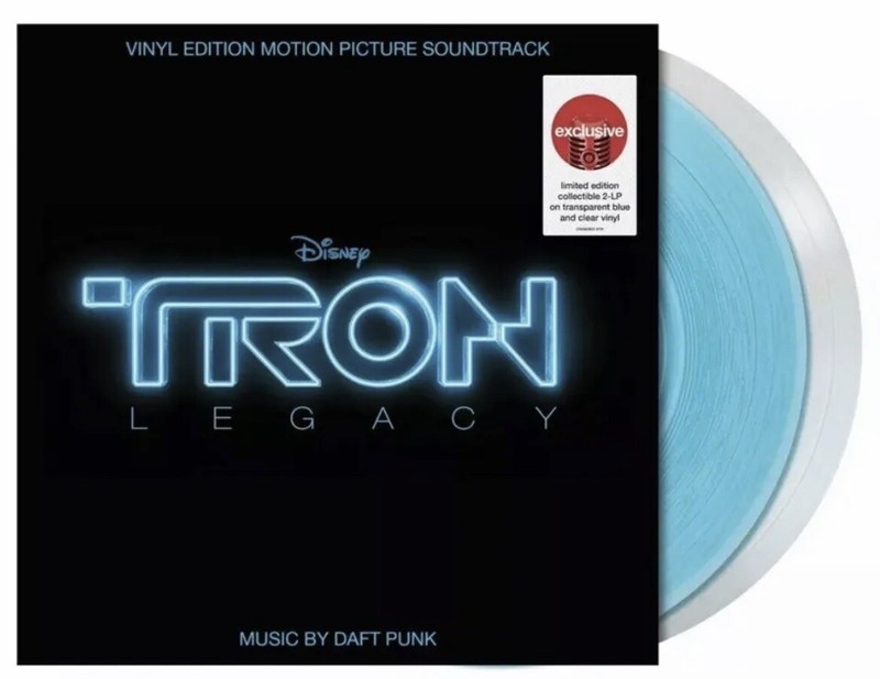 Daft Punk Tron Legacy Vinyl LP Transparent Clear/Blue Target Exclusive Brand New