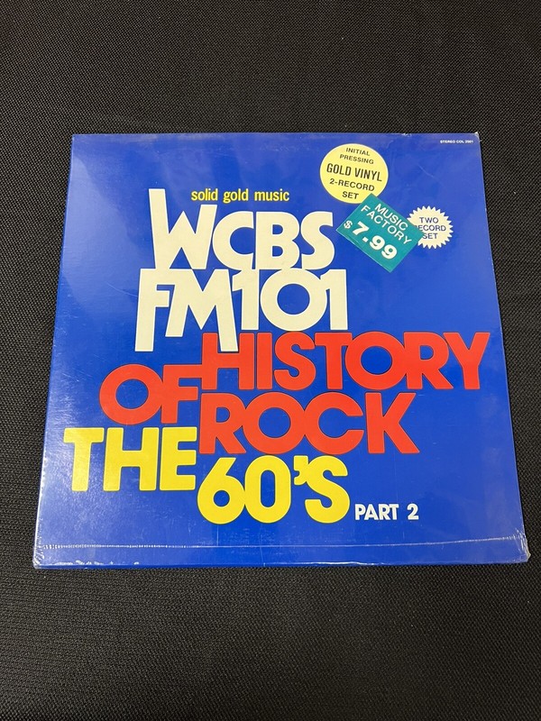 WCBS FM 101 History Of Rock The 60s Part 2 Gold LP Vinyl, New & Sealed