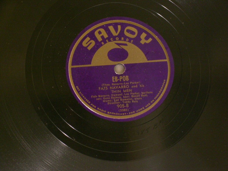 FATS NAVARRO Eb-Pob TEDDY REIG O-Go-Mo Leo Parker Tadd Dameron Savoy 10″ 78