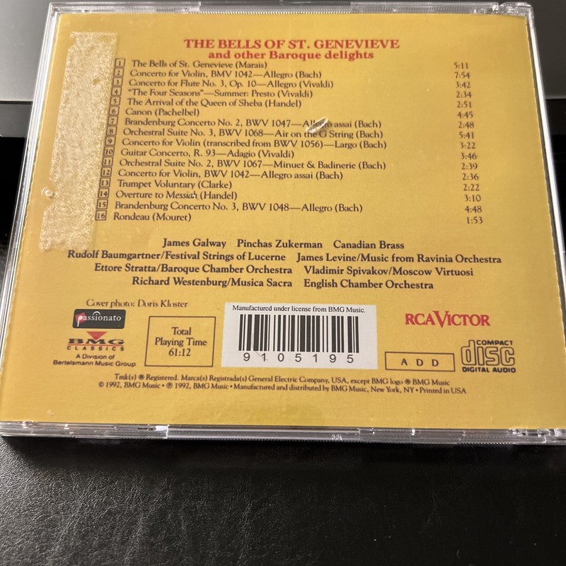 The Bells Of St, Genevieve And Other Baroque Delights by Various Artists (CD,... gallery