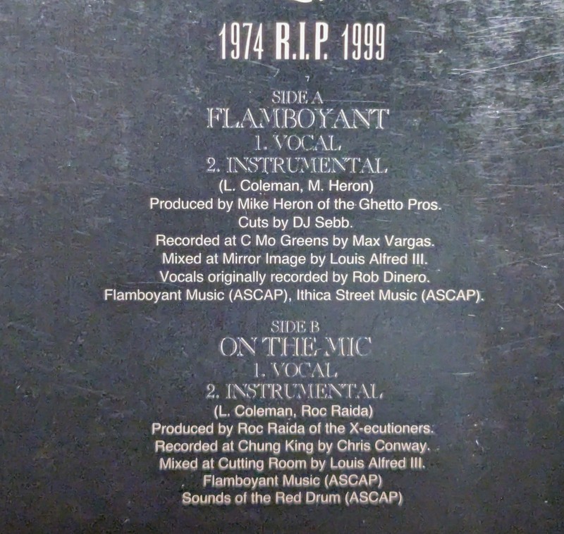 Big L Flamboyant Cassette Single (2000) Y2K Harlem NYC NY Rap Hip Hop D.I.T.C. gallery