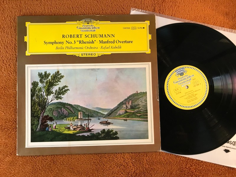 Robert Schumann Symph. No. 3 «Rhenish» Manfred Overture LP DGG 138908 Tulips ste