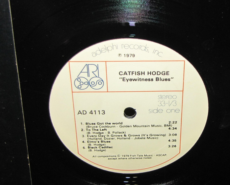 Catfish Hodge: 2x Eyewitness Blues & Catfish Hodge vinyl LP Lot of Two~VG+ gallery