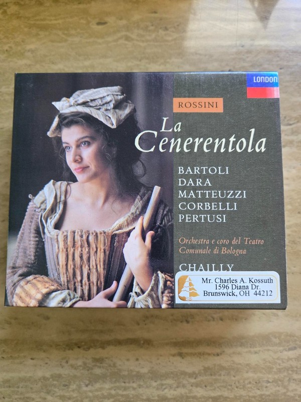 ROSSINI «La Cenerentola» BARTOLI * DARA * MATTEUZZI 2CD Set Book Slipcase