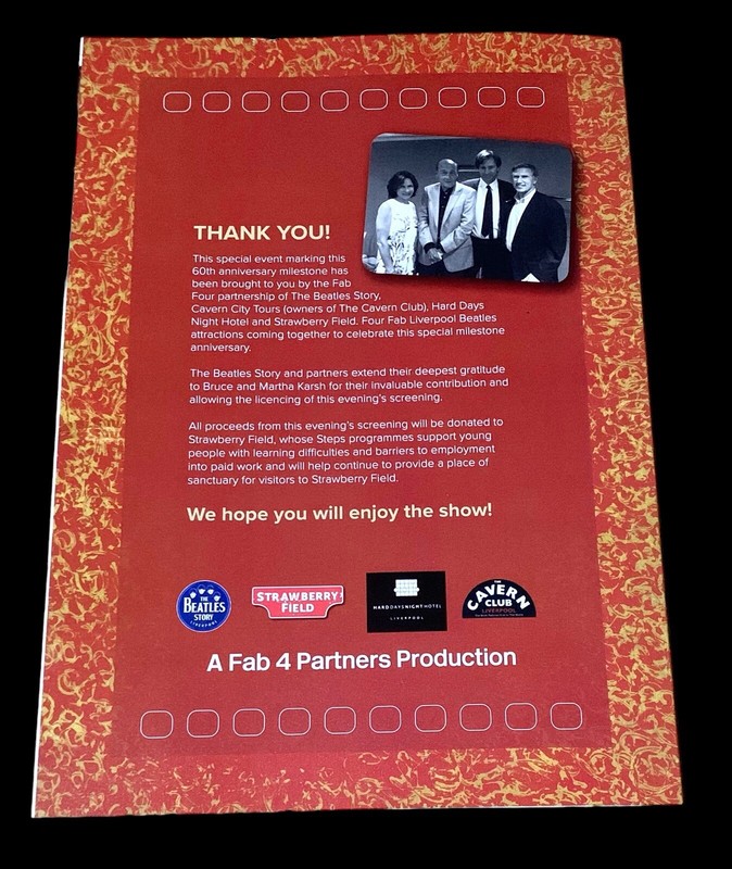 THE BEATLES A HARD DAYS NIGHT 60TH ANNIVERSARY BROCHURE & POPCORN BOX RARE! gallery