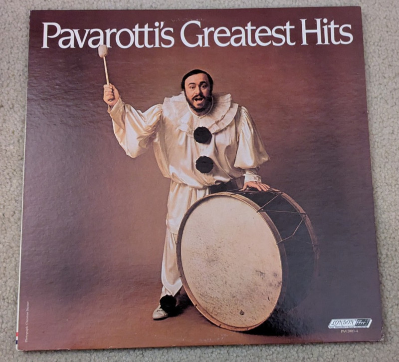 Luciano Pavarotti’s Greatest Hits 1980 2xLP Set London Records PAV2003-4 EX/VG+