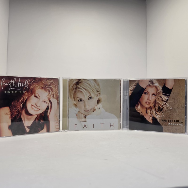 Faith Hill 3 CD Lot Breathe, Faith, & It Matters To Me Country Music