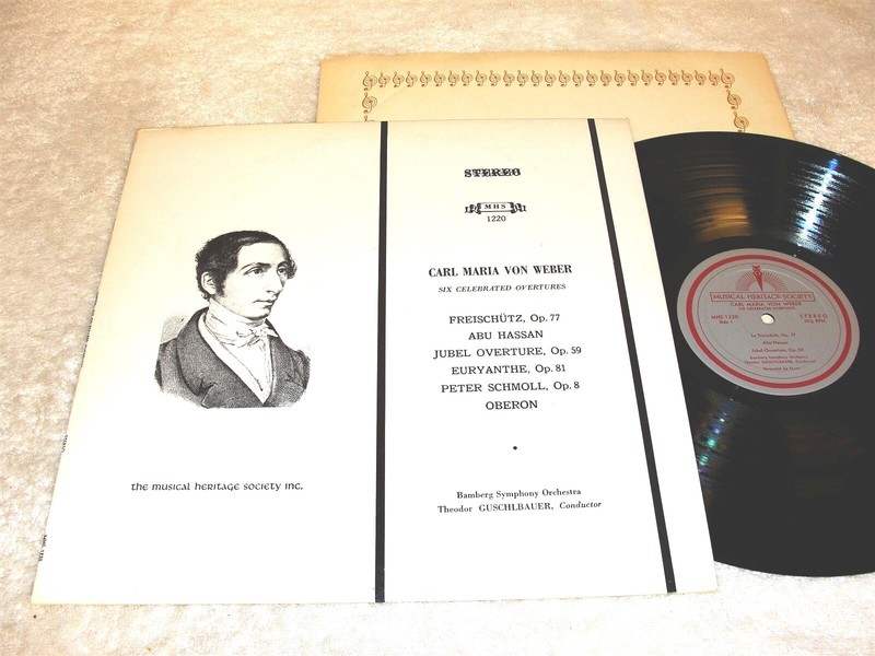 Guschlbauer/Bamberg «Von Weber: 6 Celebrated Overtures» LP, Nice NM-!, MHS #1220