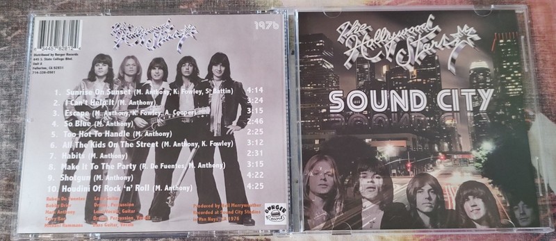 The Hollywood Stars – Sound City – 1976/2019 BURGER – MINT GLAM POWER POP
