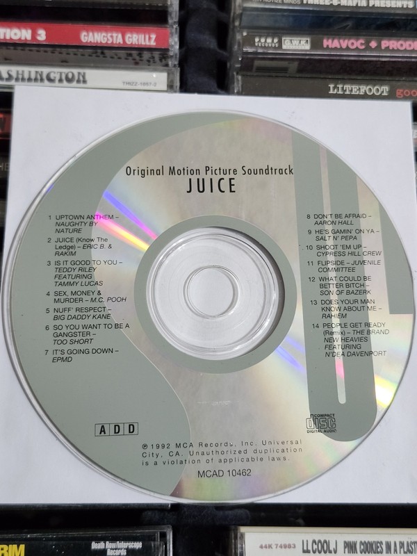 Juice Soundtrack CD Disc Only