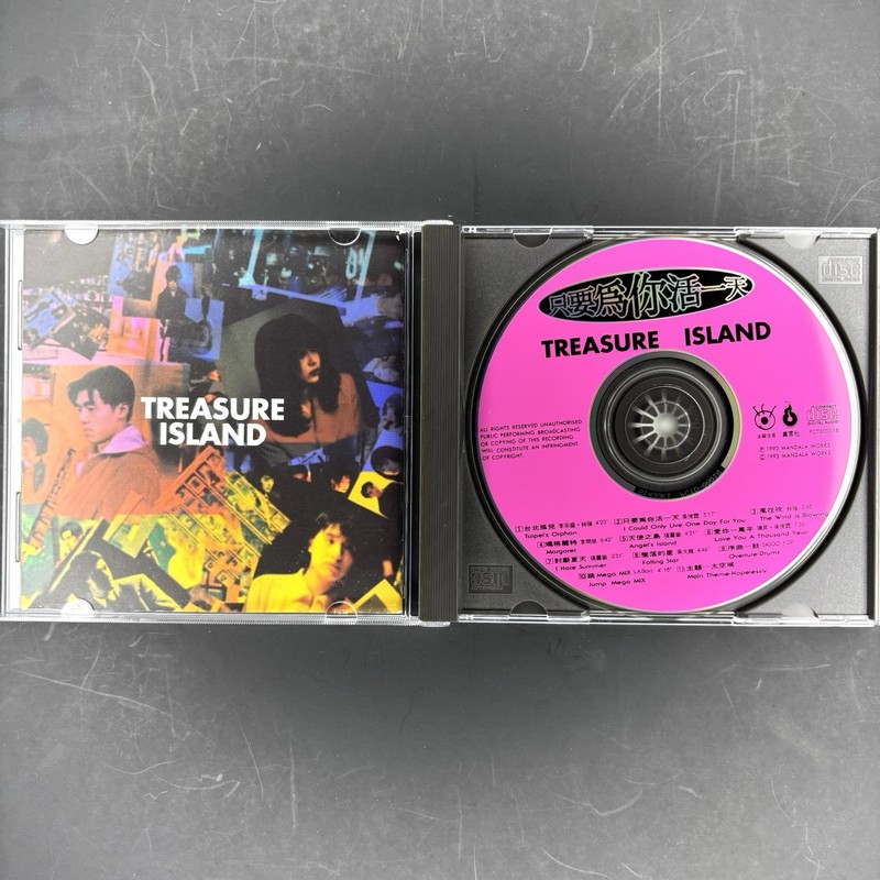 Treasure Island 只要為你活一天 電影概念音樂合輯 李宗盛 林強 伍佰 1993 台版波麗佳音 真言社 K1首版 無花痕 收藏級 絕版十分罕有 gallery