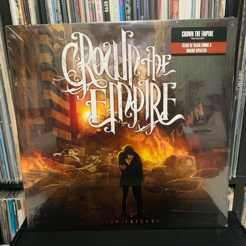 Crown the Empire – The Fallout CLEAR W/ BLACK & ORANGE SPLATTER Vinyl LP NEW