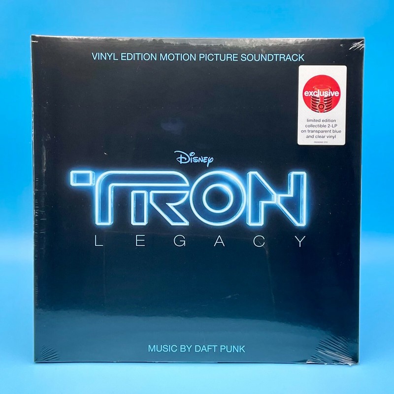 Daft Punk Tron Legacy Vinyl Soundtrack Exclusive Blue/Clear Record 2xLP Disney