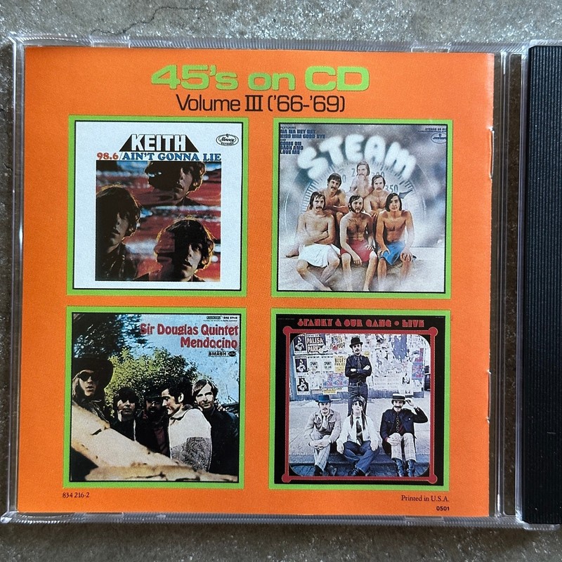 Various Artists 45's On CD Volume 3 ('66-'69) 1988 Mercury Compilation Pop Rock gallery