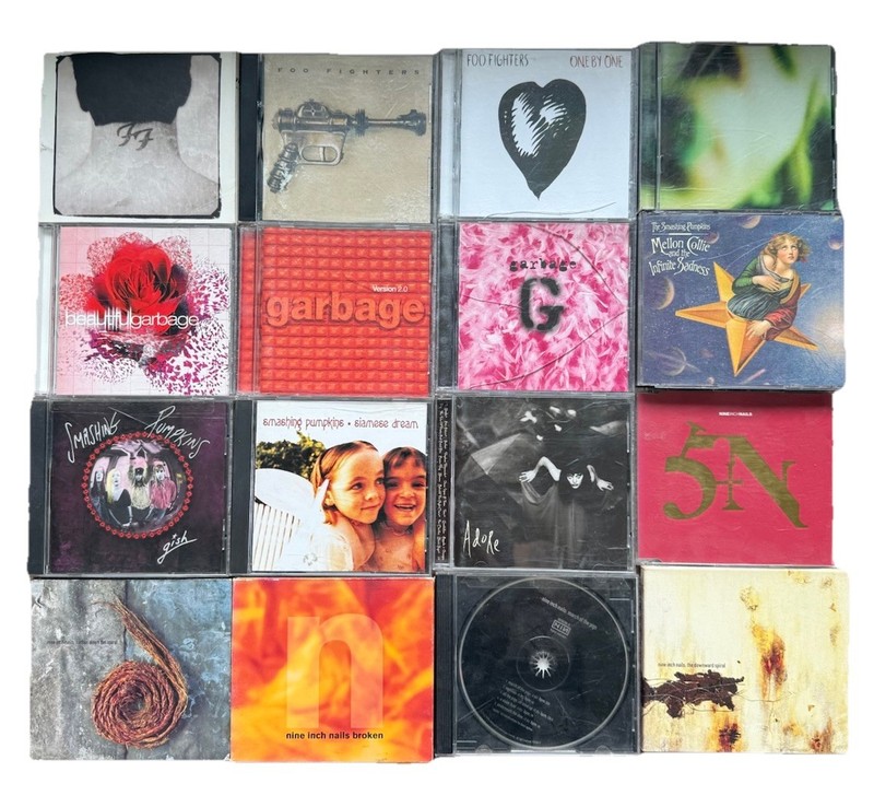 Lot Of 16 CDs Alternative Grunge Foo Fighters Garbage NIN Smashing Pumpkins