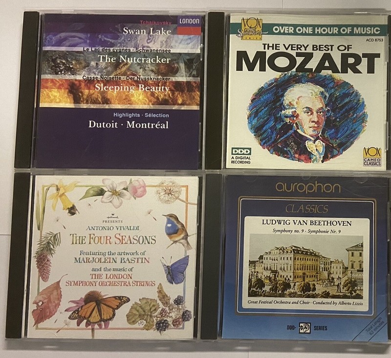 Classical Lot Of 4 CDs Mozart Beethoven Tchaikovsky Etc