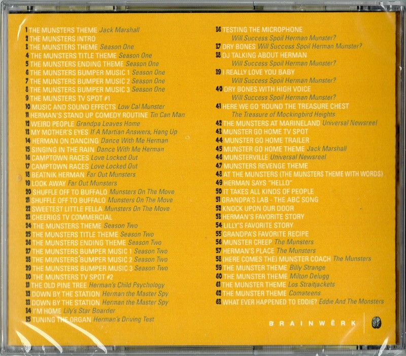 NEW Famous Munsters of Songland 63 Track TV Show Soundtrack 2010 Limited CD RARE gallery
