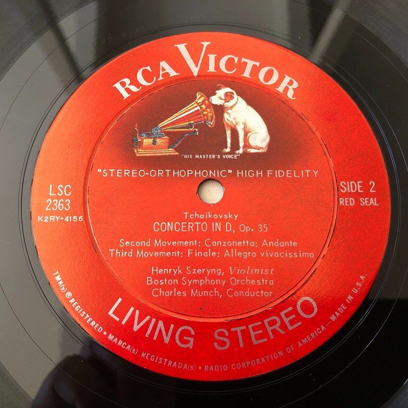 RCA Living Stereo LSC 2363 1/1S TCHAIKOVSY Violin Concerto HENRYK SZERYNG gallery