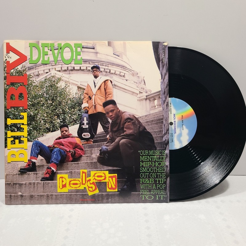 Bell Biv Devoe Poison 12" Single NM- Near Mint Vinyl MCA 1990 Promo Stamp Remix gallery