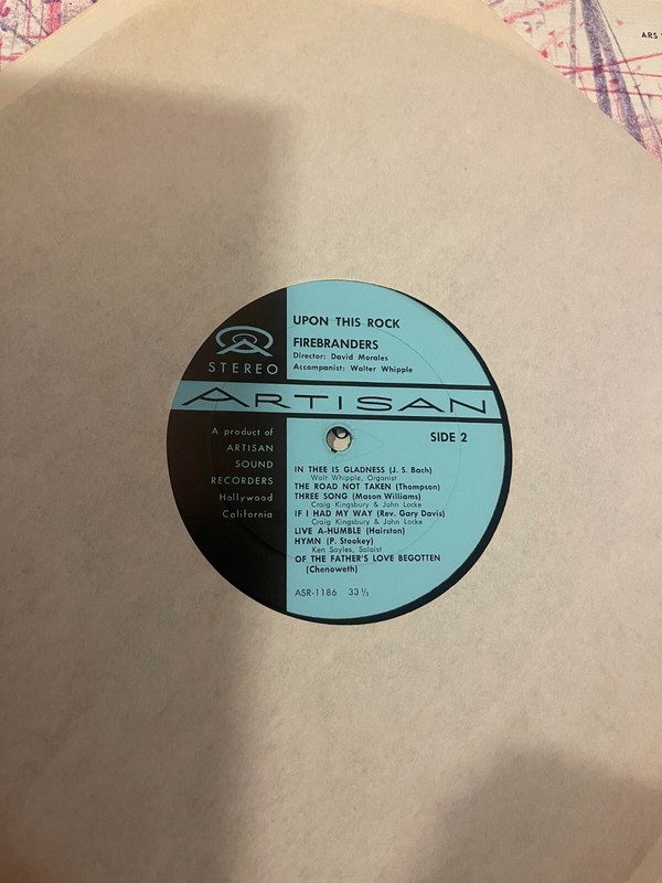 Upon This Rock Firebranders Vinyl Composer David Morales PRIVATE PRESS gallery