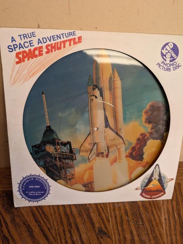 SPACE SHUTTLE COLUMBIA NASA COLLECTIBLE LP PICTURE DISC RARE LIMITED EDITION