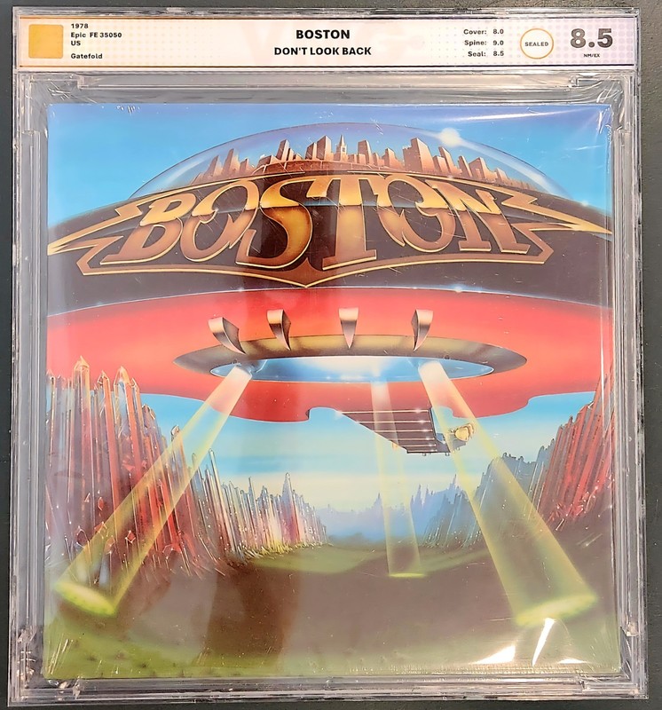 Boston Dont Look Back LP Sealed Orig 1st Press 1978 Graded VMG 8.5 AMG PSA Slab