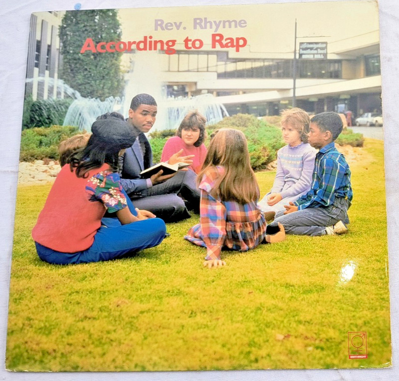 REV. RHYME "ACCORDING TO RAP" RARE 1987 USA VINYL LP GOSPEL HIP HOP XIAN