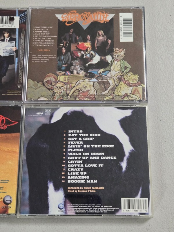 AEROSMITH CD Lot of 4 - Big Ones, Toys In The Attic & More - Classic Rock gallery