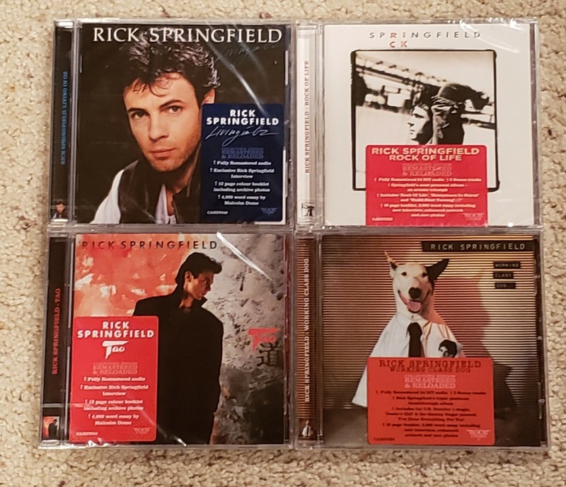 RICK SPRINGFIELD – Rock Candy Remastered Edition – 4 CD Bundle