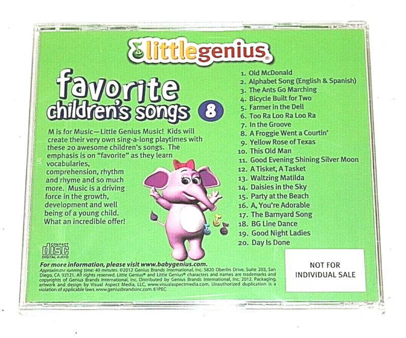 Little Genius Favorite Childrens Songs CD Volume 8 Old McDonald Ants Go Marching gallery