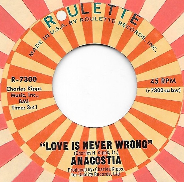 Anacostia – Love Is Never Wrong / Wild Funky Weekend (7″) (Near Mint (NM or M-))