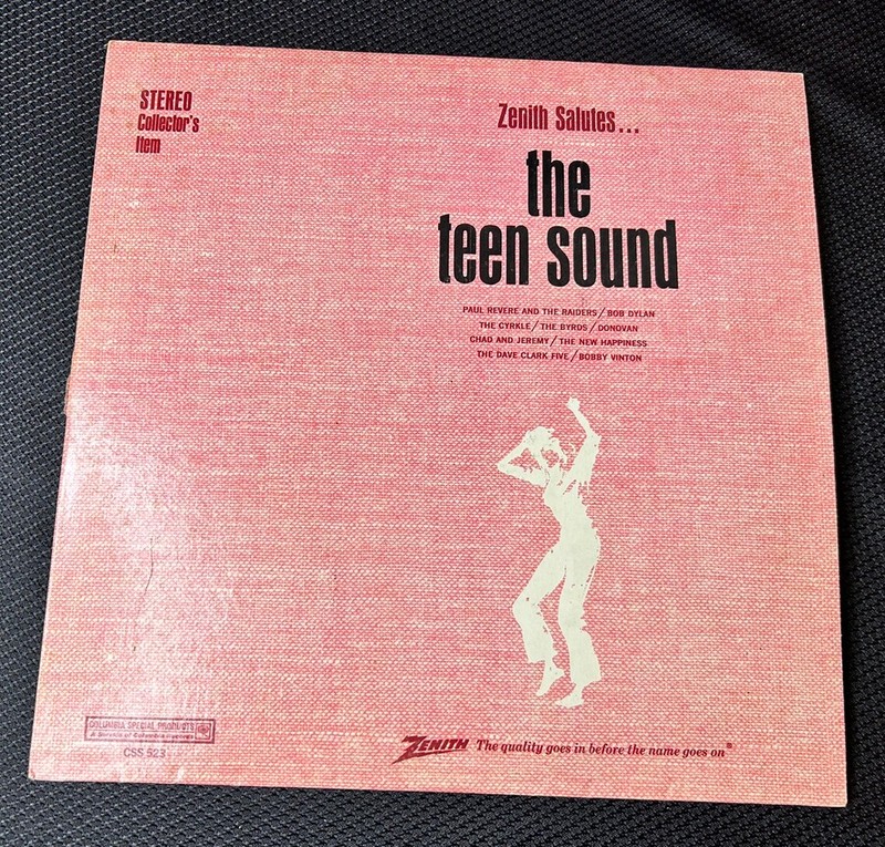 1960s Rock N Roll LP Zenith Phonographs Salutes The Teen Sound Compilation