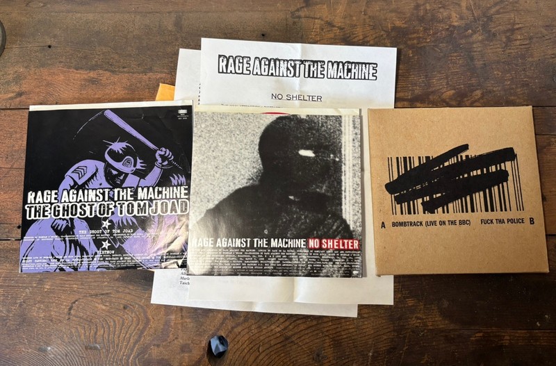 Rage Against The Machine No Shelter. Evil Empire, Ghost of Tom Joad 7" Vinyl Lot gallery