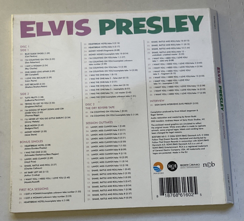 Elvis Presley - Special Edition - Used 2 CD With Booklet Set gallery