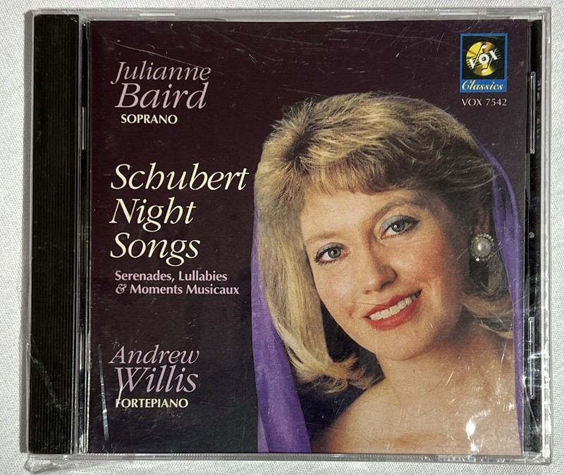 Schubert Night Songs Julianne Baird Soprano Andrew Willis Fortepiano ESX Sealed