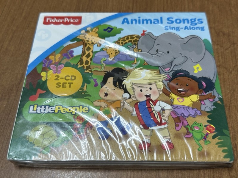 NEW Fisher Price Little People Animal Songs Sing-Along 2 CDs 31 Songs Children