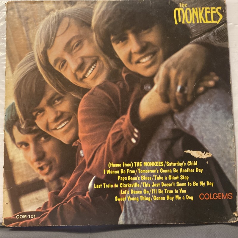VINYL LP – THE MONKEES COM 101 COLGEMS 1966 Printed In U.S.A.