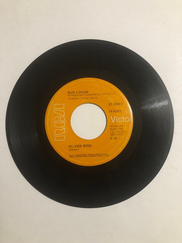 Bud Logan, You’ll Think Of Me/Silver Bird 45 RPM, Vinyl, RCA Records