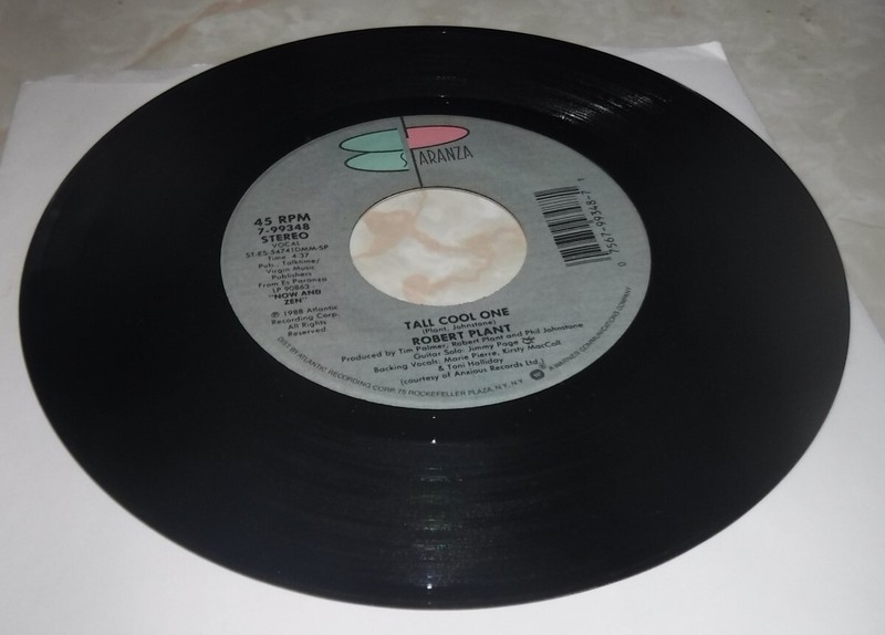 Robert Plant Tall Cool One 55rpm 7″ record 1988 EX