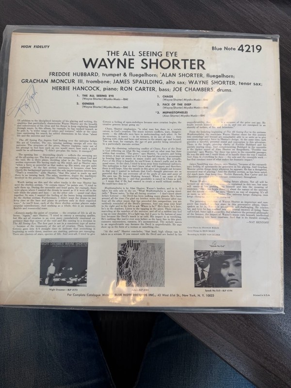 Wayne Shorter The All Seeing Eye BLP 4219 Mono Blue Note VAN GELDER LP RVG gallery
