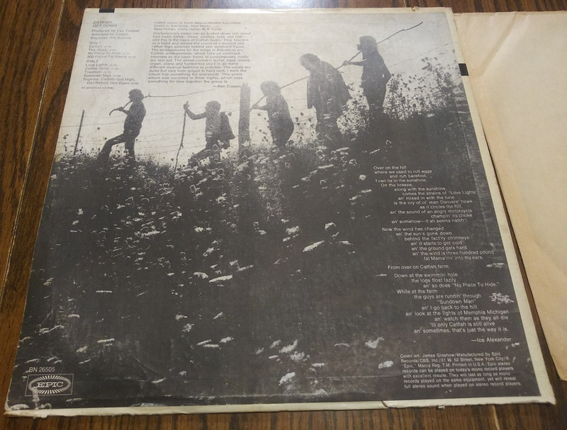 CATFISH - Get Down 1969 Vinyl LP Record Album Epic Records BN 26505 gallery