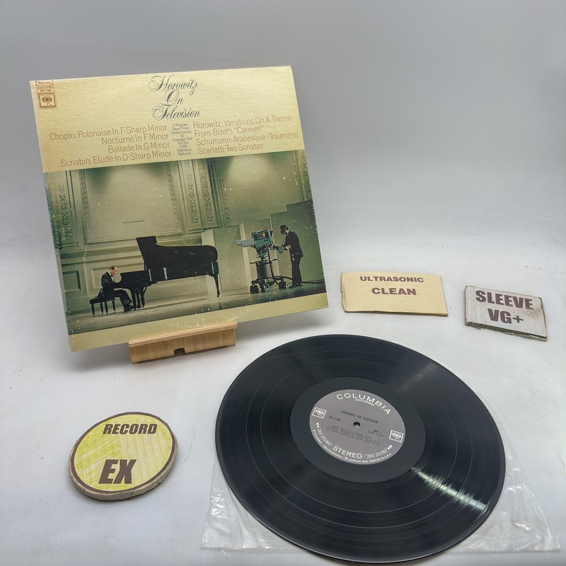 Vladimir Horowitz- Horowitz On Television EX/VG+ Ultrasonic Clean Vinyl Record